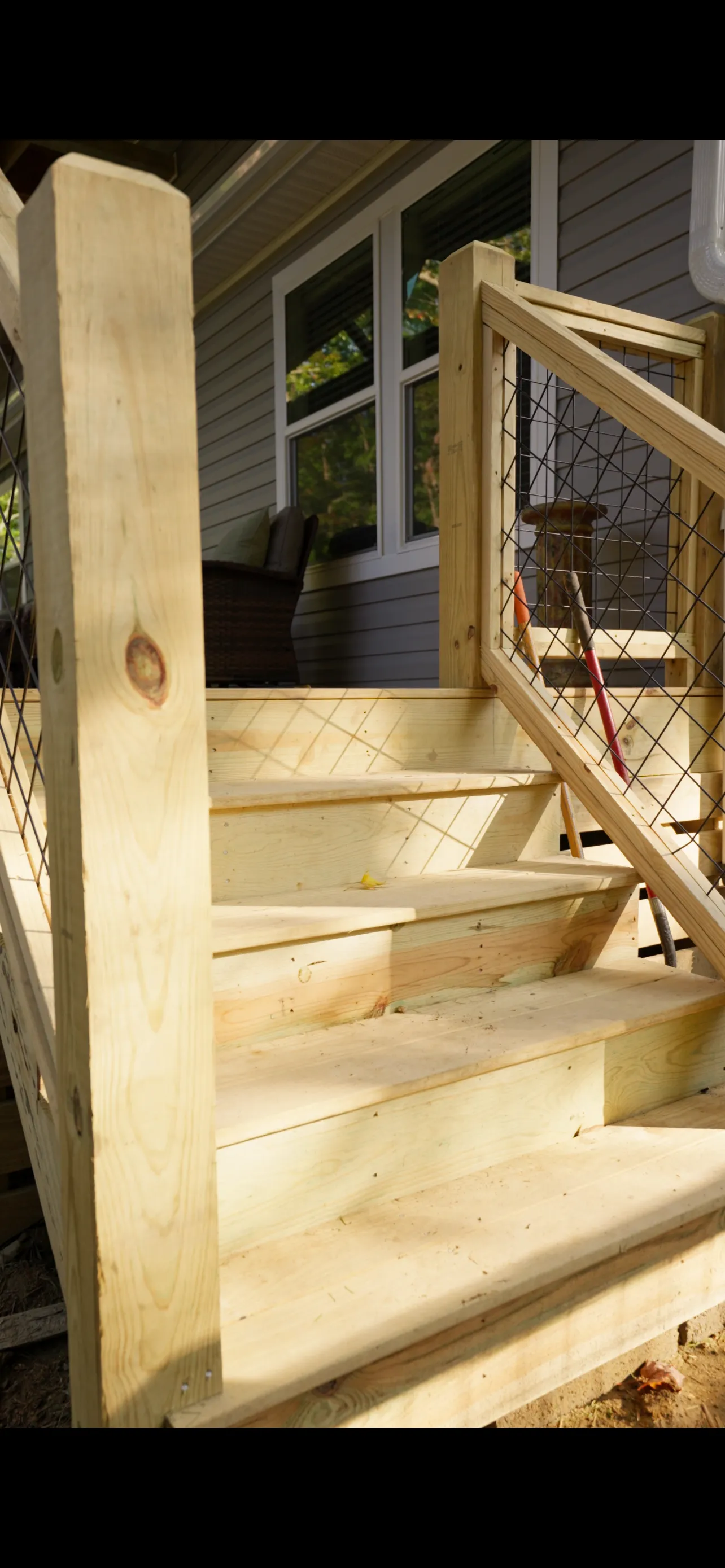 New Deck and Hog Wire Fence Build in Hendersonville image