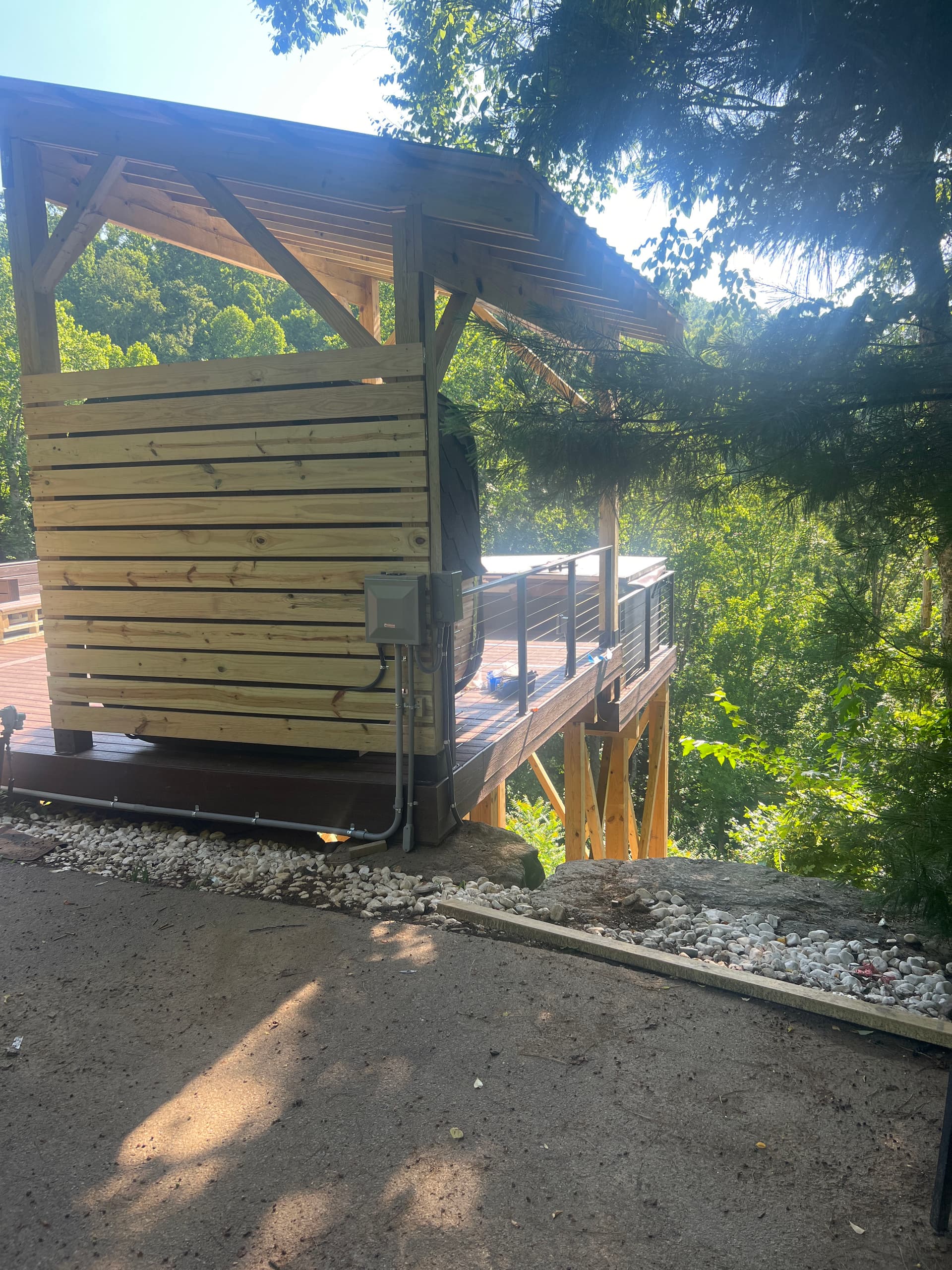 Gallery photos for Custom Trex Deck Build on Town Mountain in Asheville: Image #2