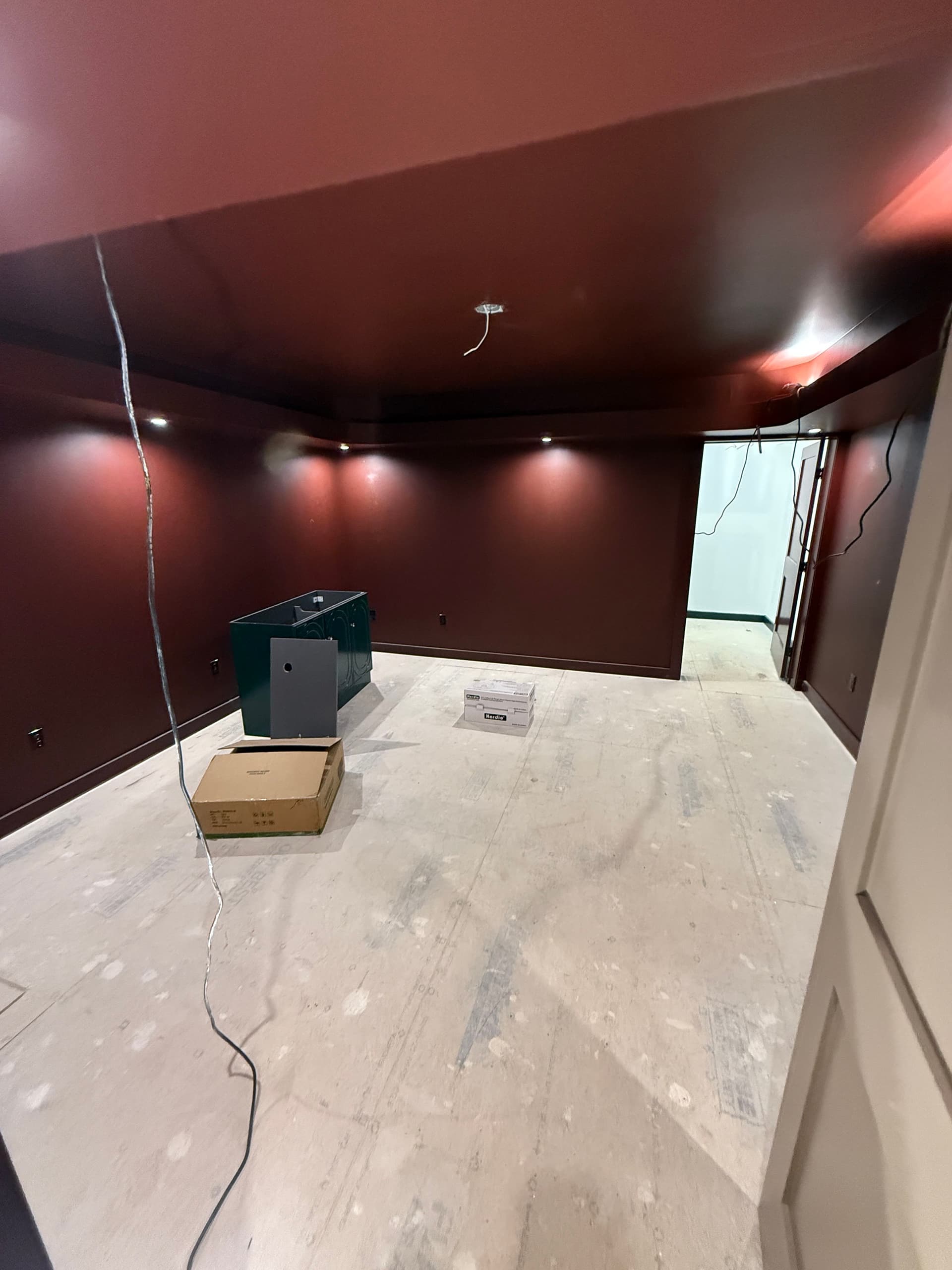 Gallery photos for Basement Remodel With Theater Room, Poker Room, and Half Bath: Image #1