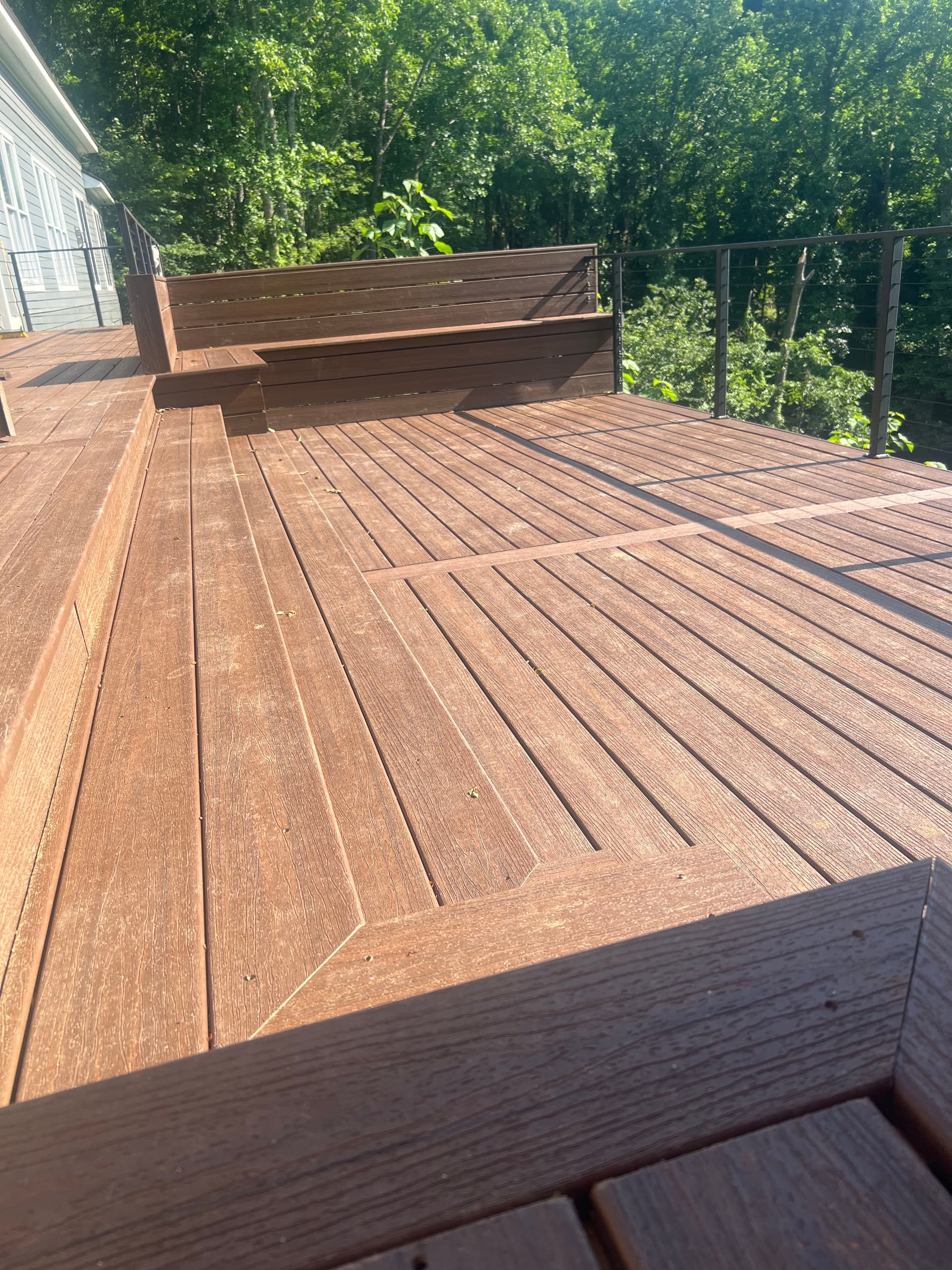 Custom Trex Deck Build on Town Mountain in Asheville image
