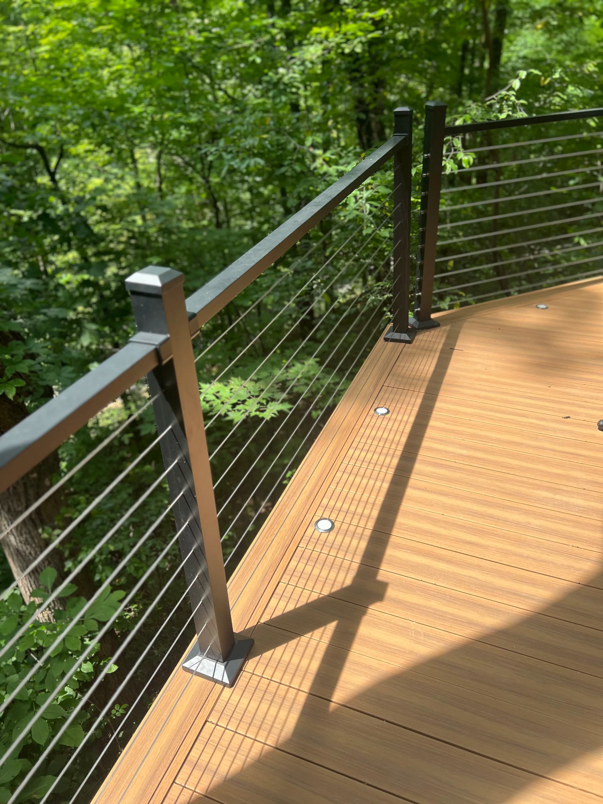 Gallery photos for Custom Cable Rail Deck Built Into the Tree Line in Lake Lure: Image #6